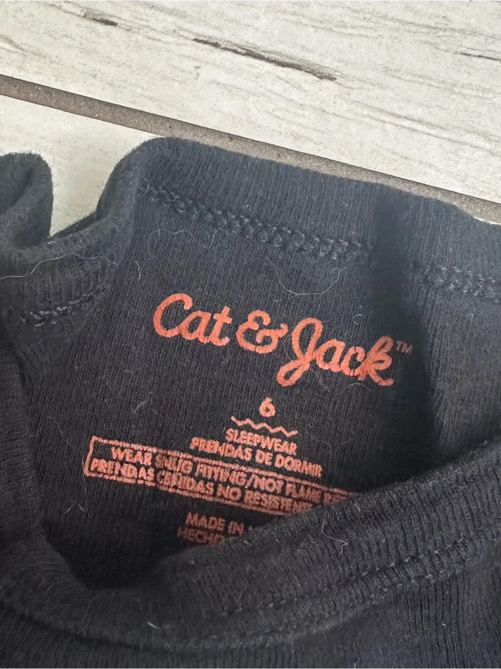 Cat & Jack Halloween Pajama Set Size 6